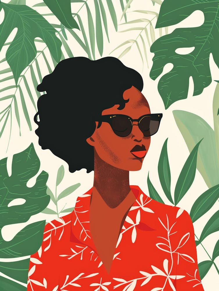 Afro-American Woman In Sunglasses 5