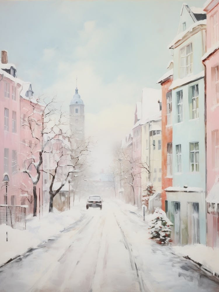 Dreamy Winter Painting Copenhagen Denmark 7