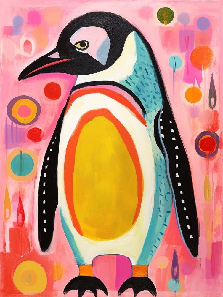 Pink Scandi Penguin 2