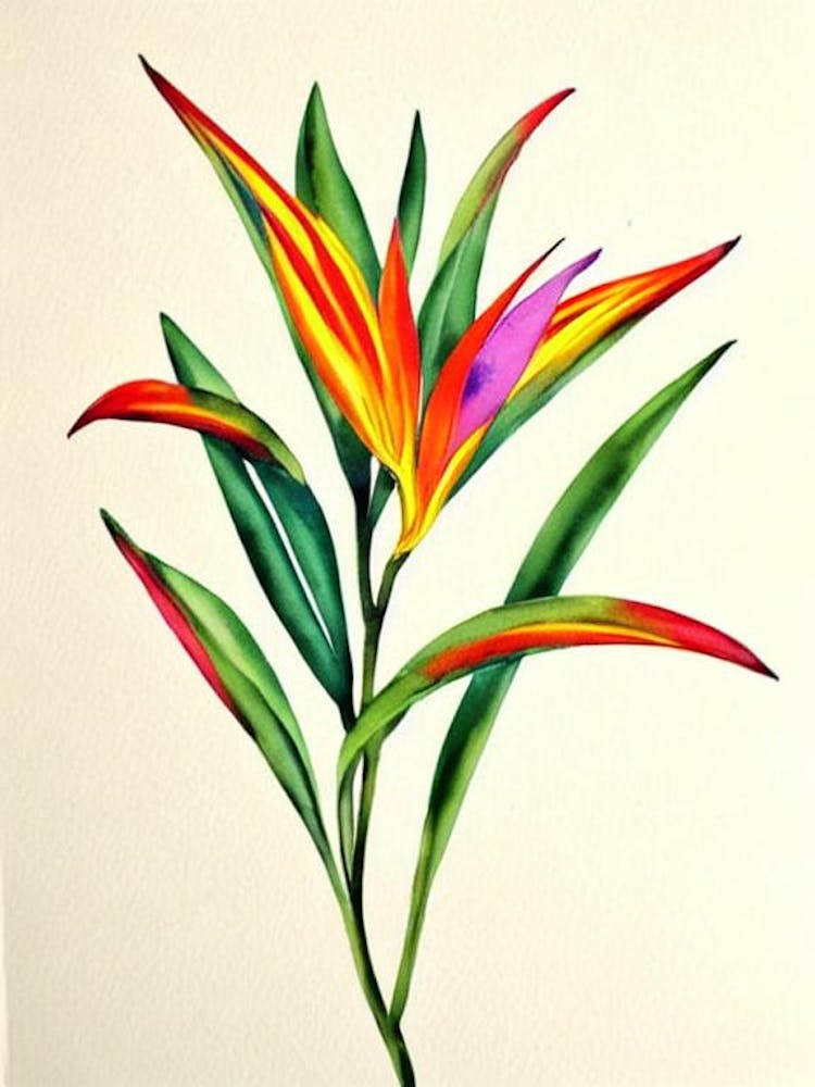 Bird Of Paradise Vintage Flowers Flower