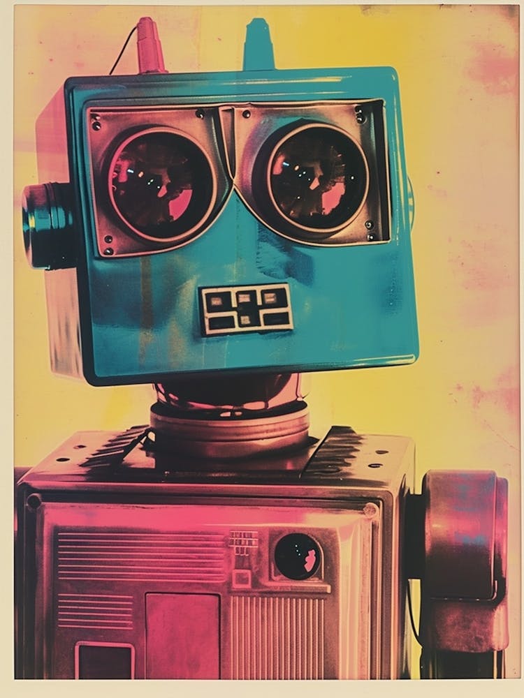 Retro Robot Polaroid 1