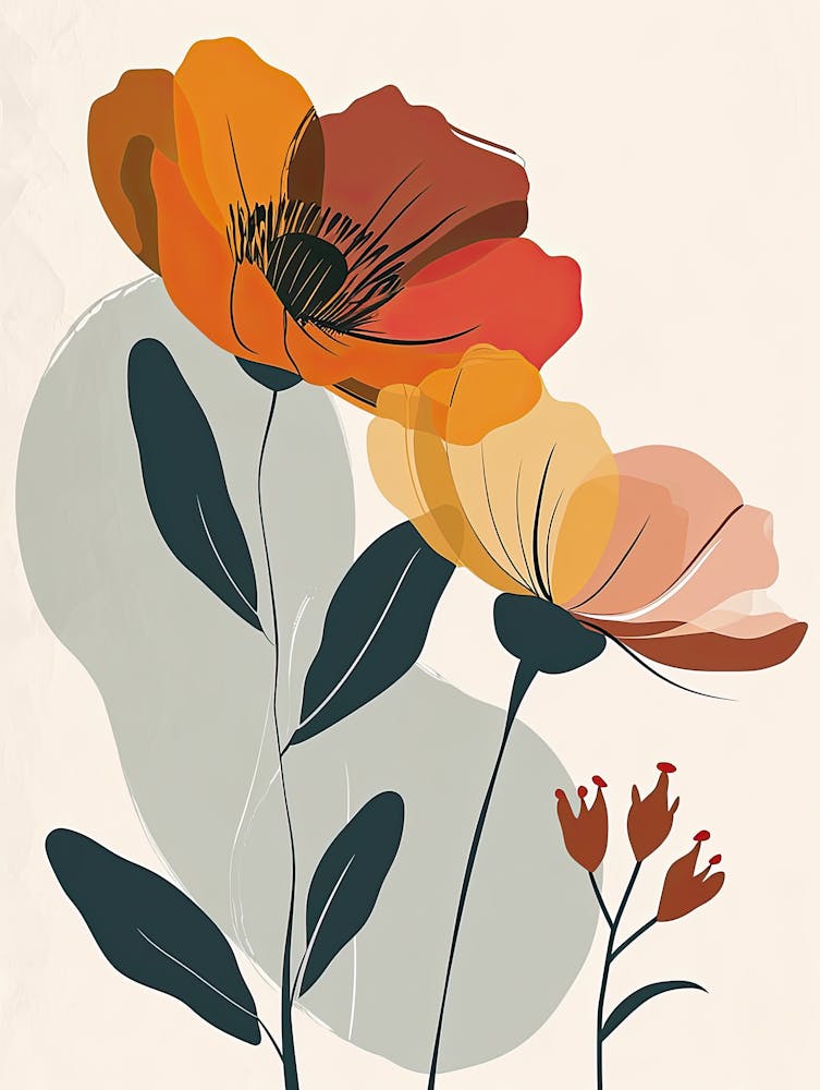 Poppies, Scandinavian Simplicity