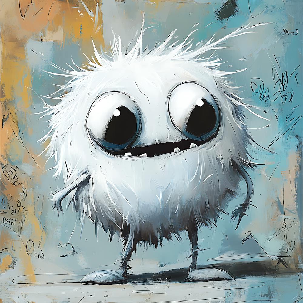 Cute Shaggy Plush Ghost Toy 2