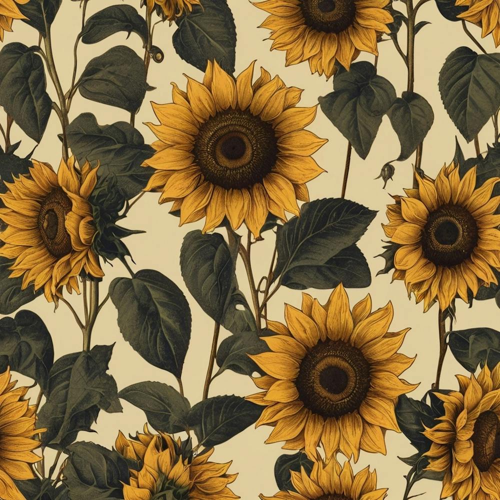 Default Default Retro Vintage Sunflower For Defferent Seasons 0 (1)