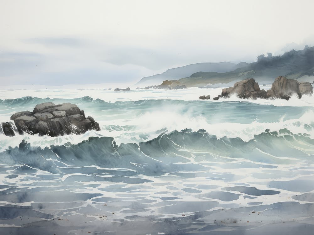 Muted Coastal Beach