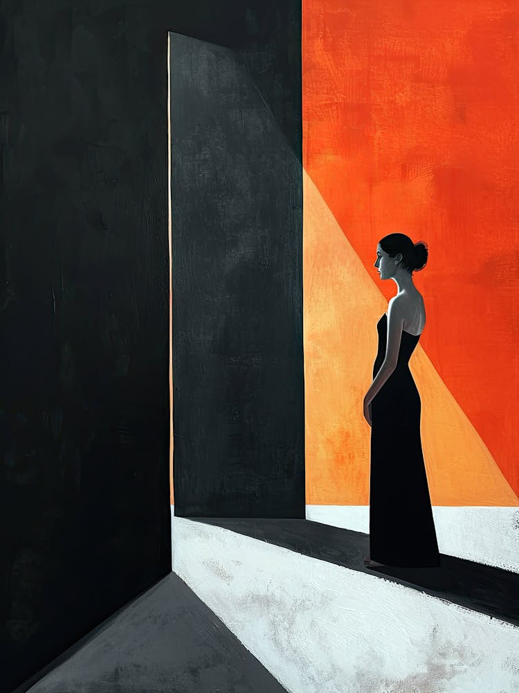 Woman In Black, Minimalism 1