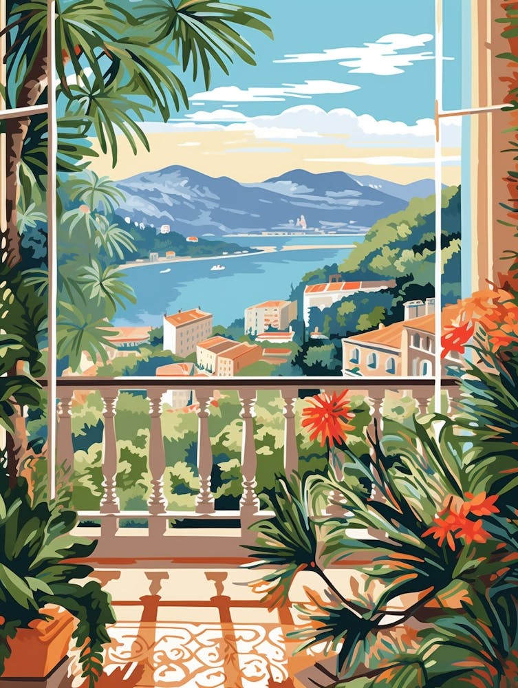 Jardin Exotique De Monaco Illustration 2