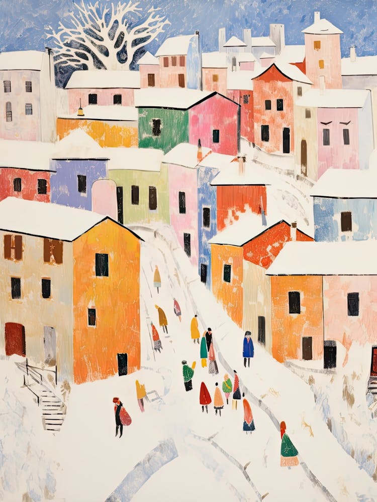 Winter Snow Dubrovnik   Croatia Snow Illustration 1