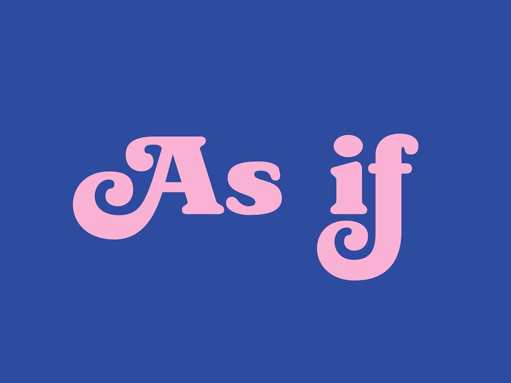 As If (blue and pink tone)