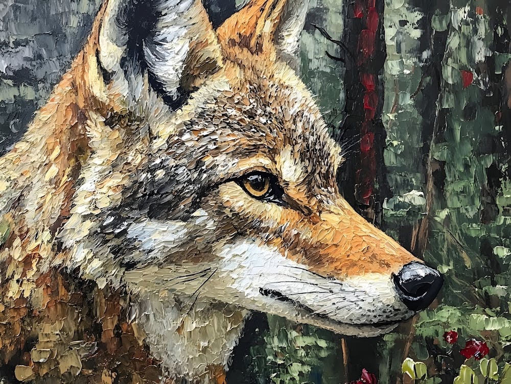 Coyote In The Woods 4