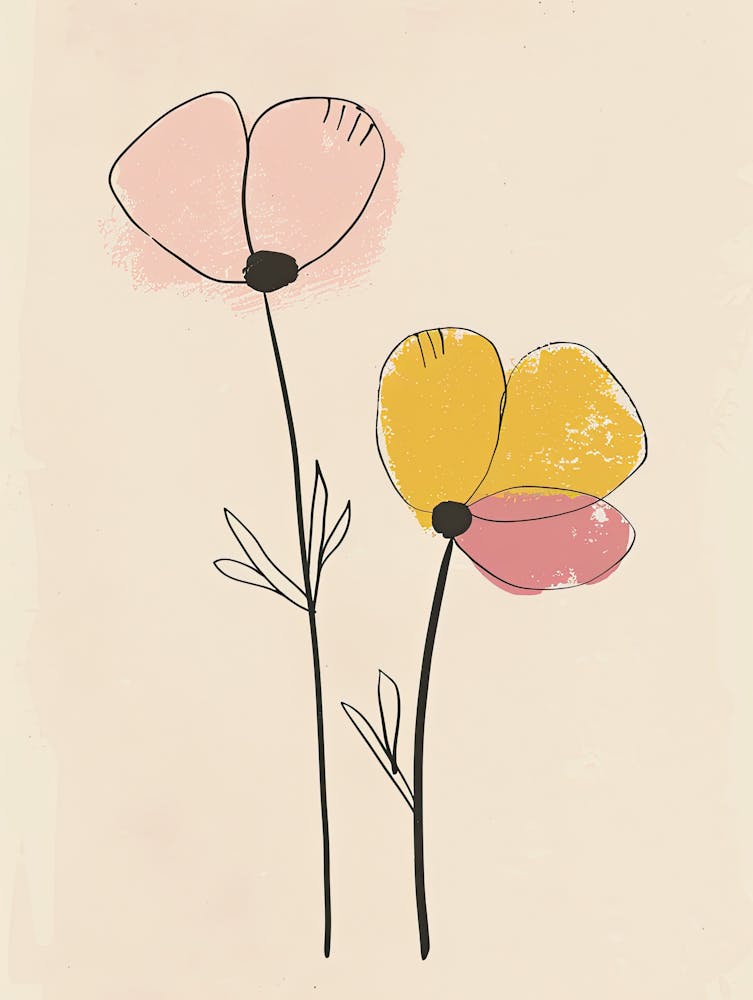 Washington Dc Flower Market Boho Minimalistischer Stil