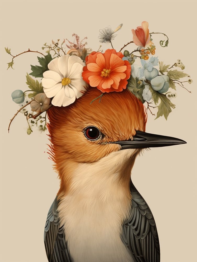 Bird With A Flower Crown Dipper 4