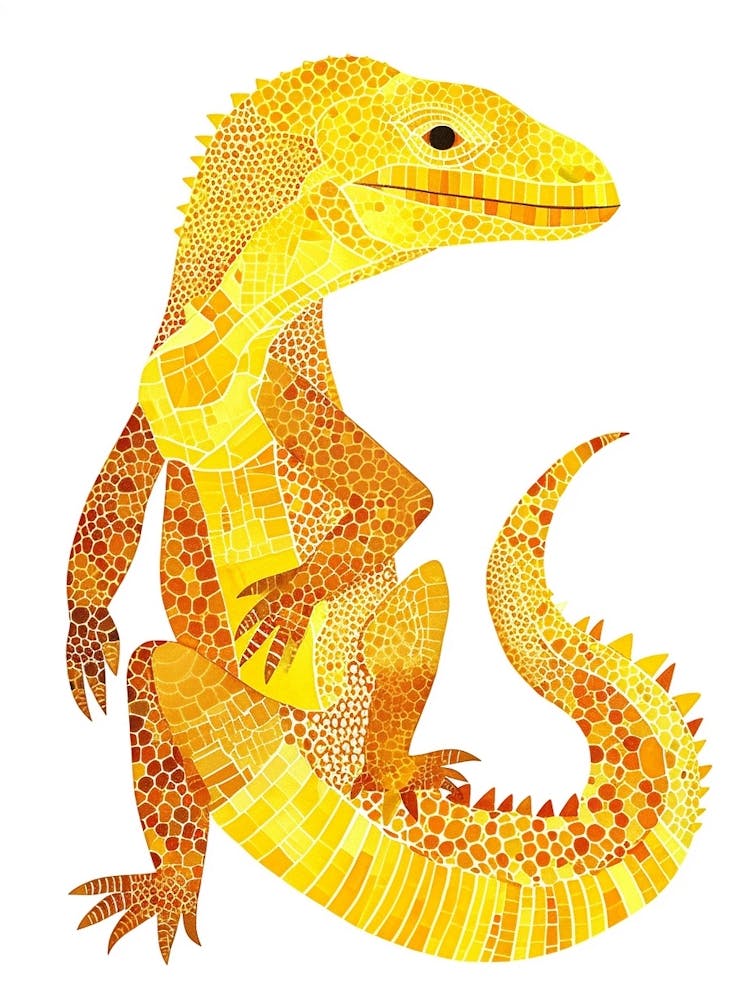 Yellow Komodo Dragon 2