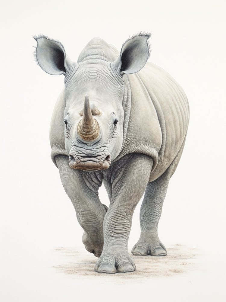 Simple Illustration Of A Rhino 4