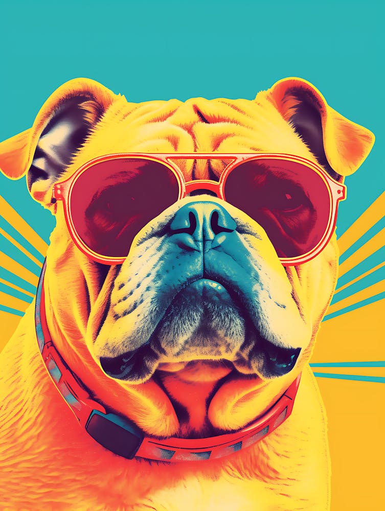 Bulldog In Sunglasses