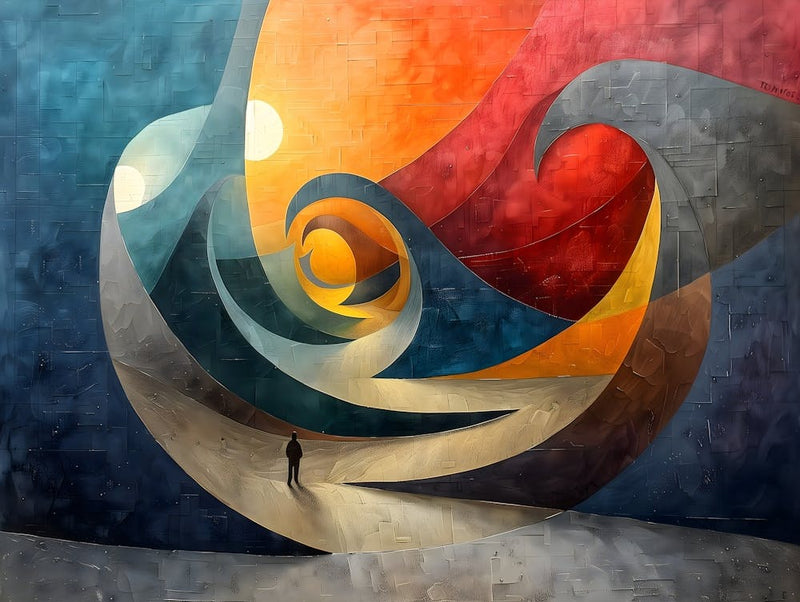 Abstract Painting Theme, Cubism