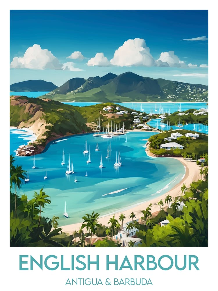 Affiche de voyage English Harbour