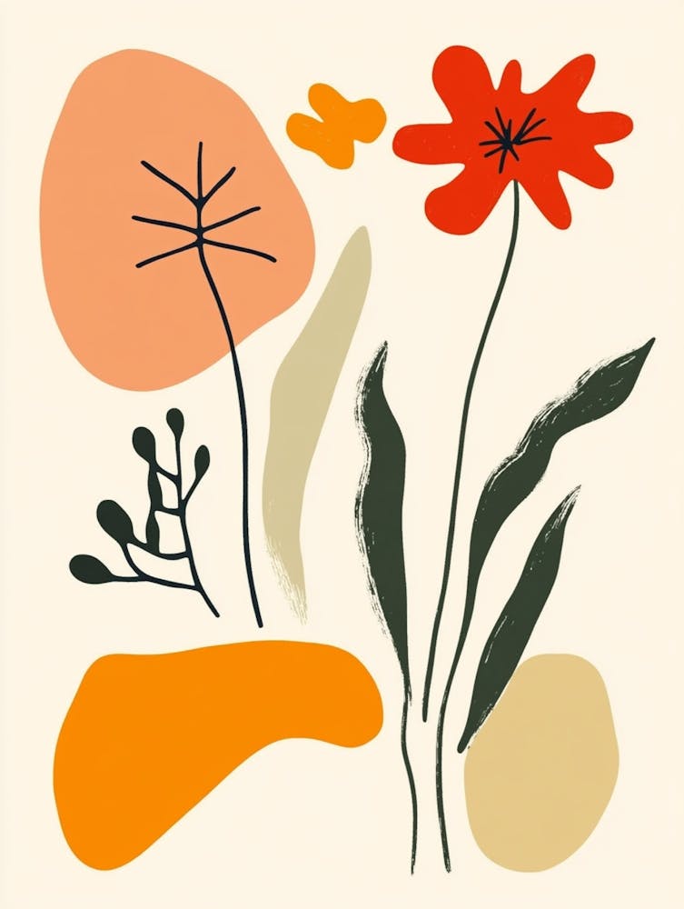 Abstract Flower Painting 7