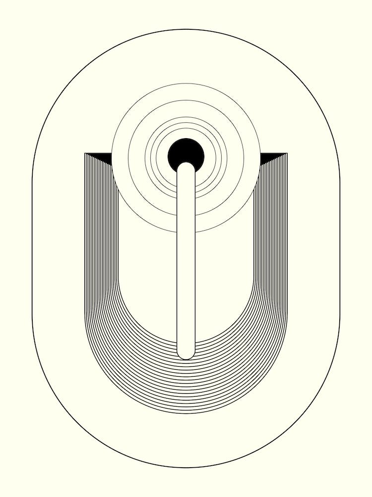 Blacks Geometrisches Abstrakt
