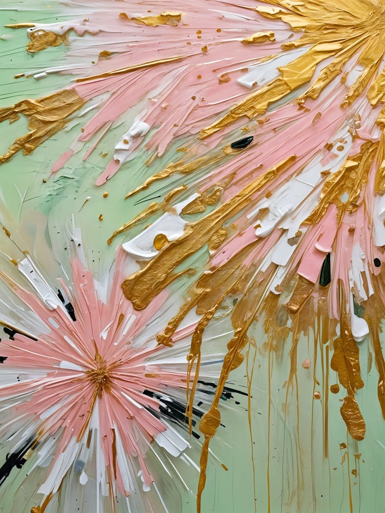 Abstract Painted Fireworks no2