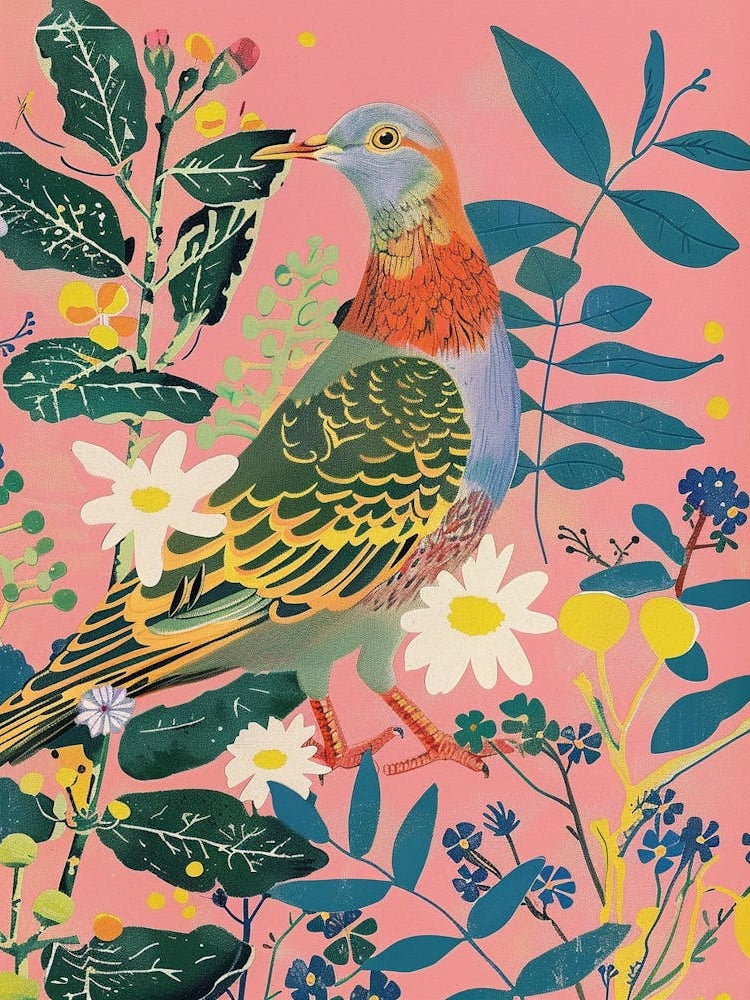 Spring Birds Pigeon 2