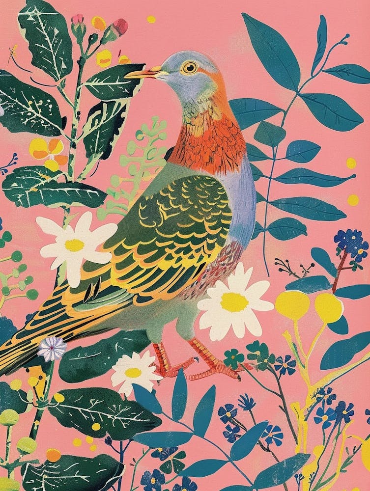 Spring Birds Pigeon 2