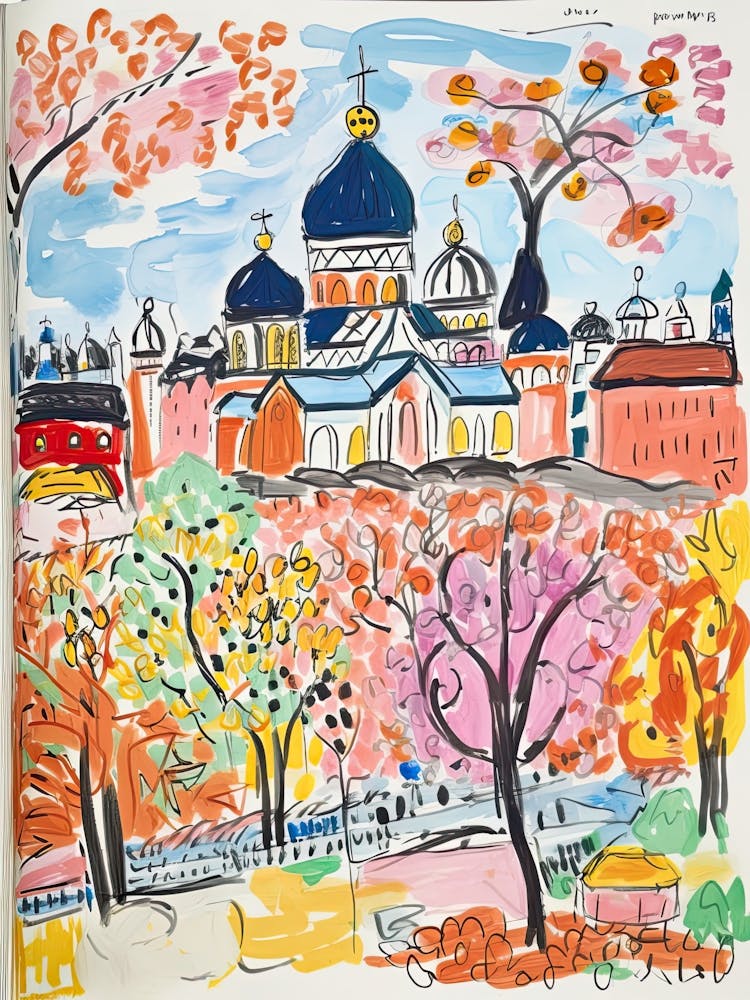 Helsinki, Dreamy Storybook Illustration 2