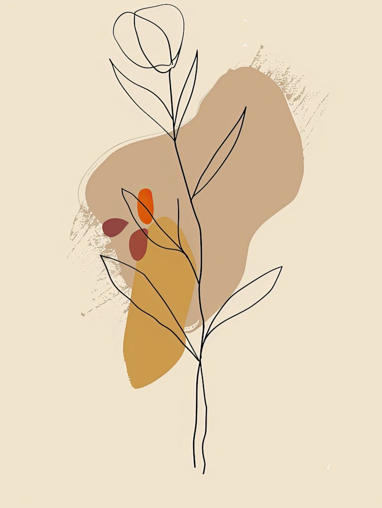 Warsaw Botanical Garden Boho Line Art