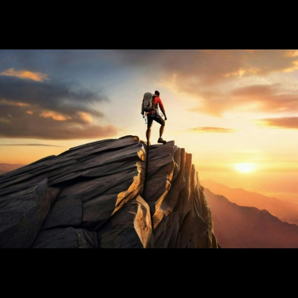 Man On Top Of Mountain 1