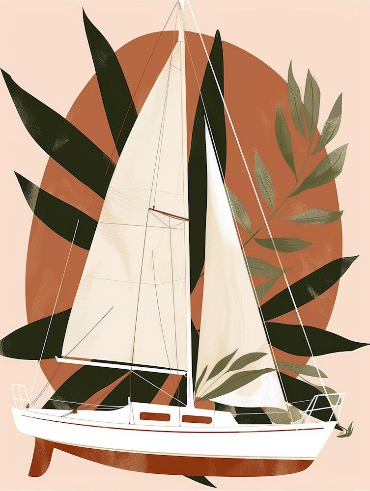 Sailboat Canvas Print 2