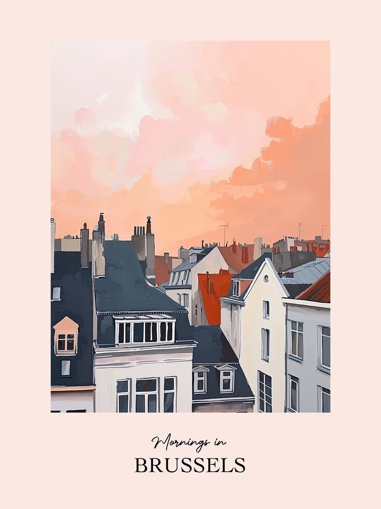 Mornings In Brussels Rooftops Morning Skyline 3