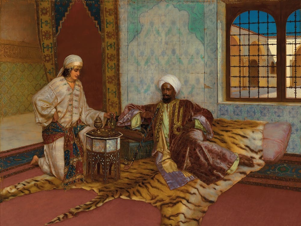 The Narghile Smoker, Rudolf Ernst