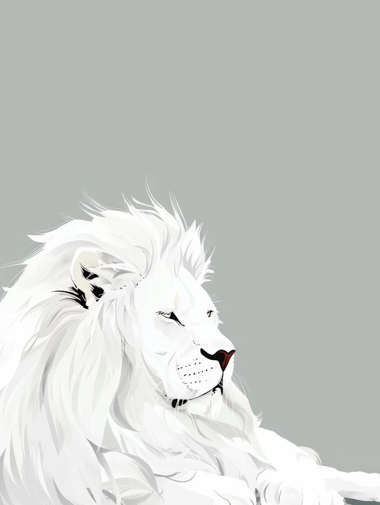 Lion blanc