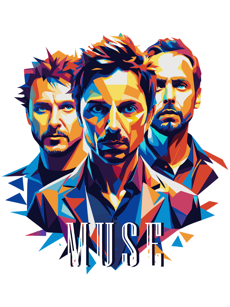 Muse 03 Portrait Music Icon Style WPAP Pop Art