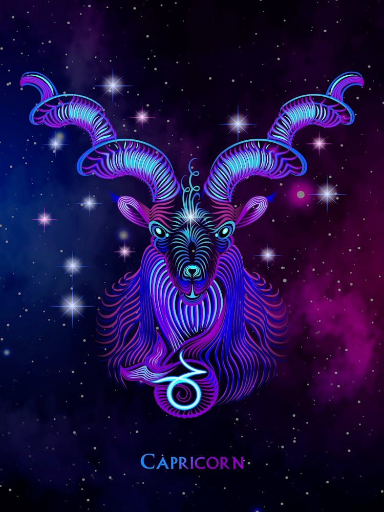 Capricorn Zodiac Sign — Zodiac neon signs 1