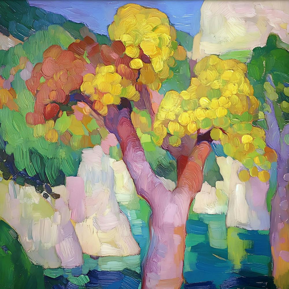 Colourful Trees Of Mallorca 1