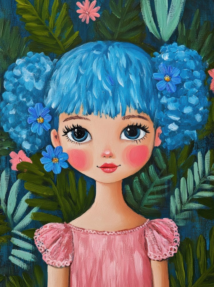 Blue Haired Girl 17