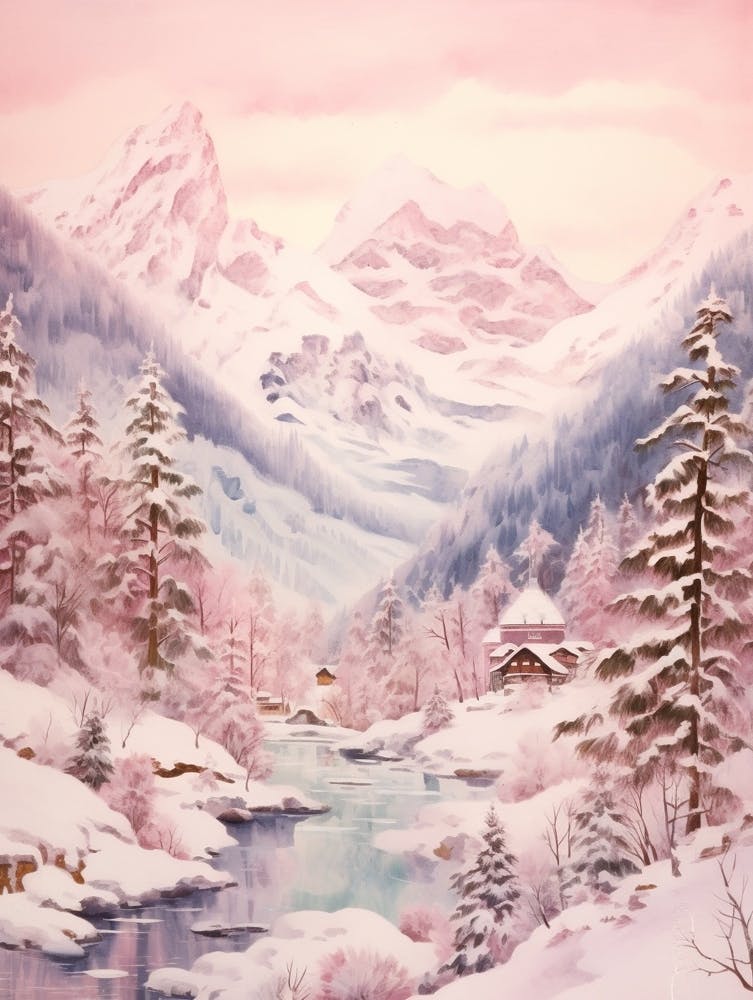Dreamy Winter Painting Berchtesgaden National Park Germany 3