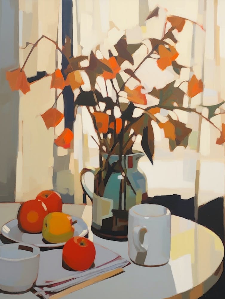 Autumn Kitchen Still Life Painting 5