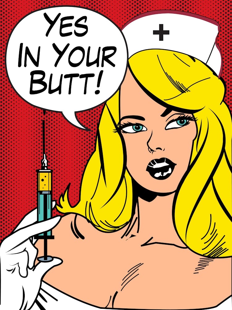 Pop Art Blondie Nurse