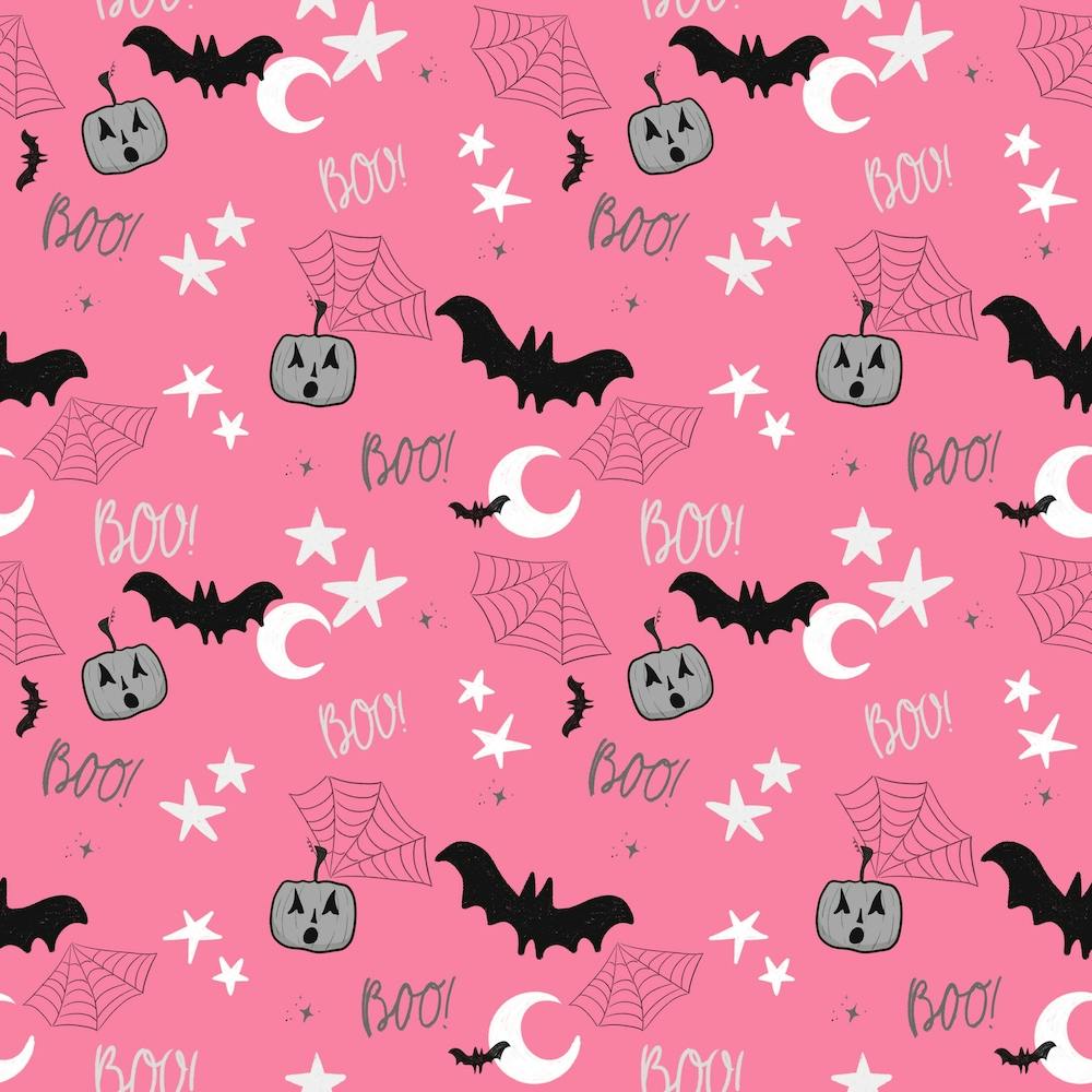 Black And White Pumpkin On Pink