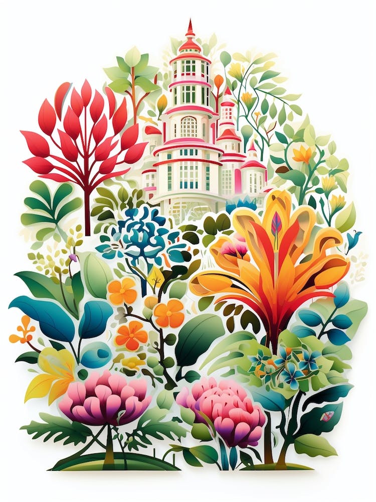 Bellingrath Gardens USA - Moderne Illustration