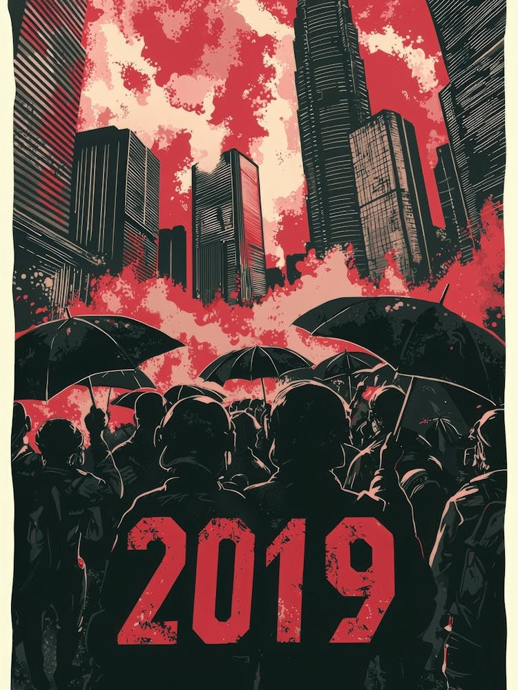 Aihrgdesign A Bold Activist Poster Symbolizing The Hong Kong