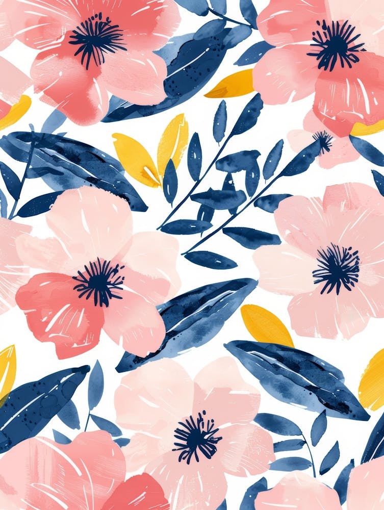 Watercolor Floral Pattern 5