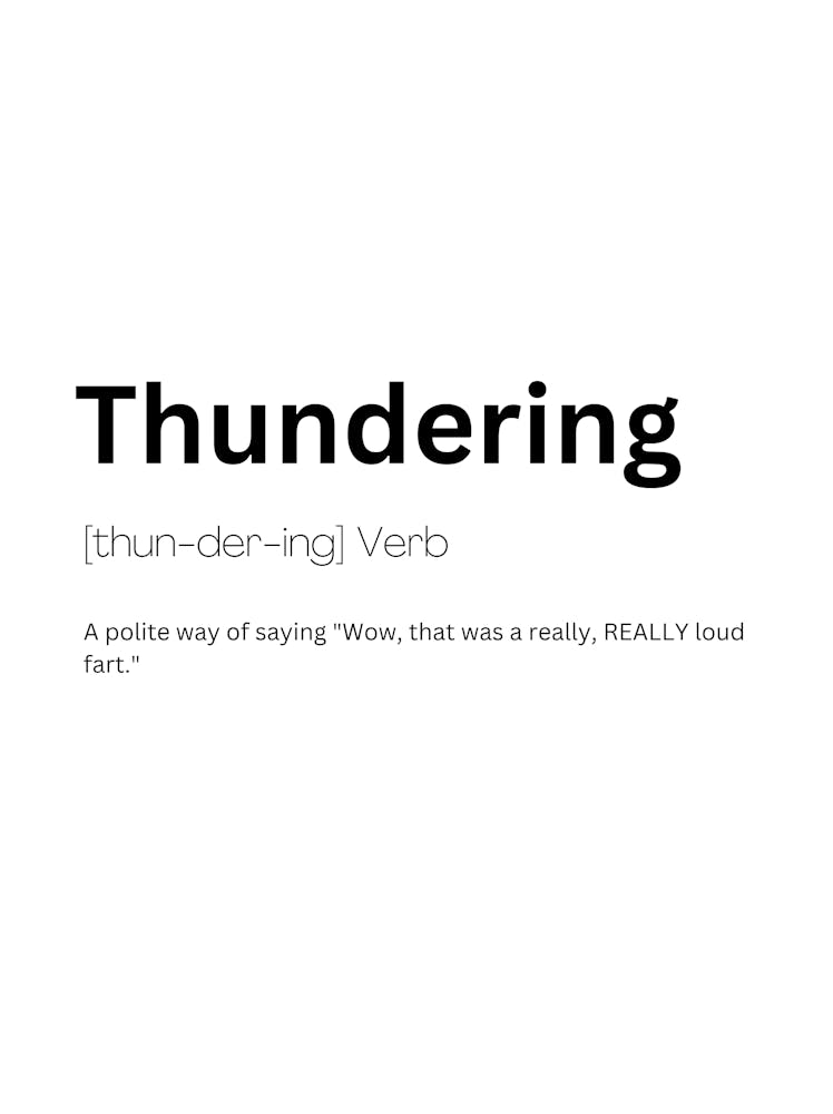 Thundering Definition Meaning
