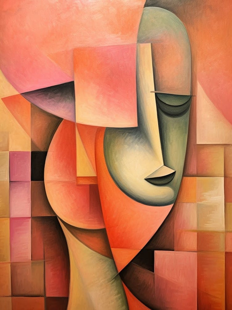 Cubist Abstract Geometric Illustration 8