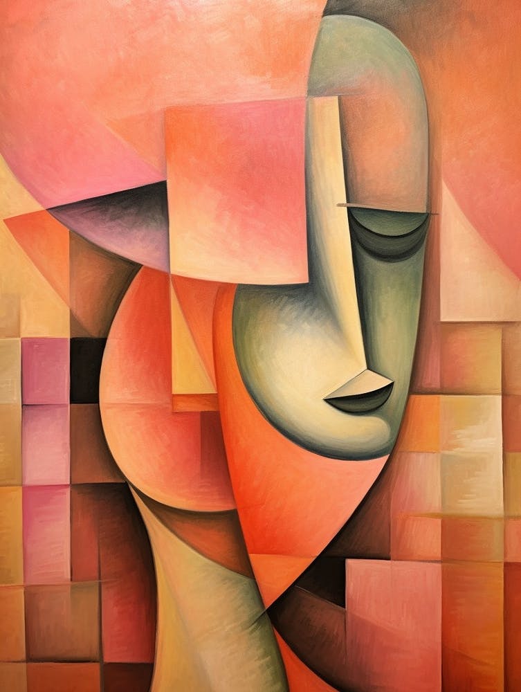 Cubist Abstract Geometric Illustration 8
