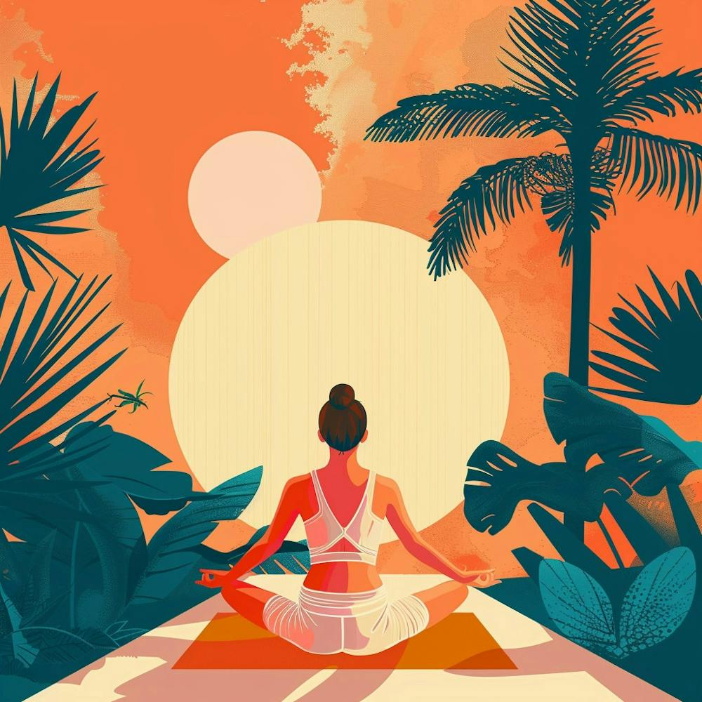 A Yoga Session Vector Design Illustration 1718673770 3