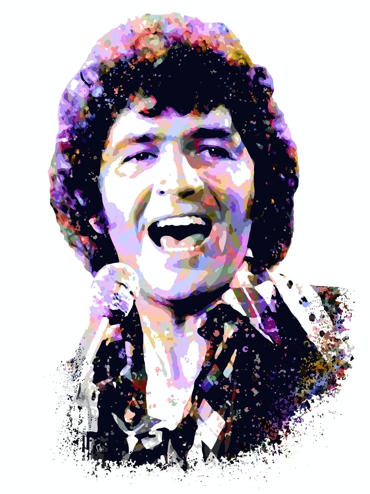 Mac Davis Splash Colorful Art