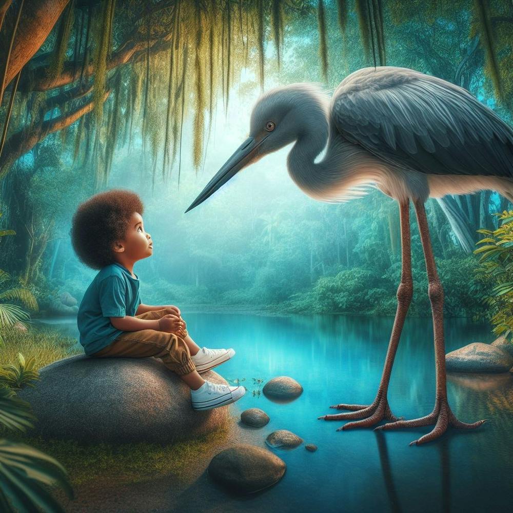 Boy And The Stork